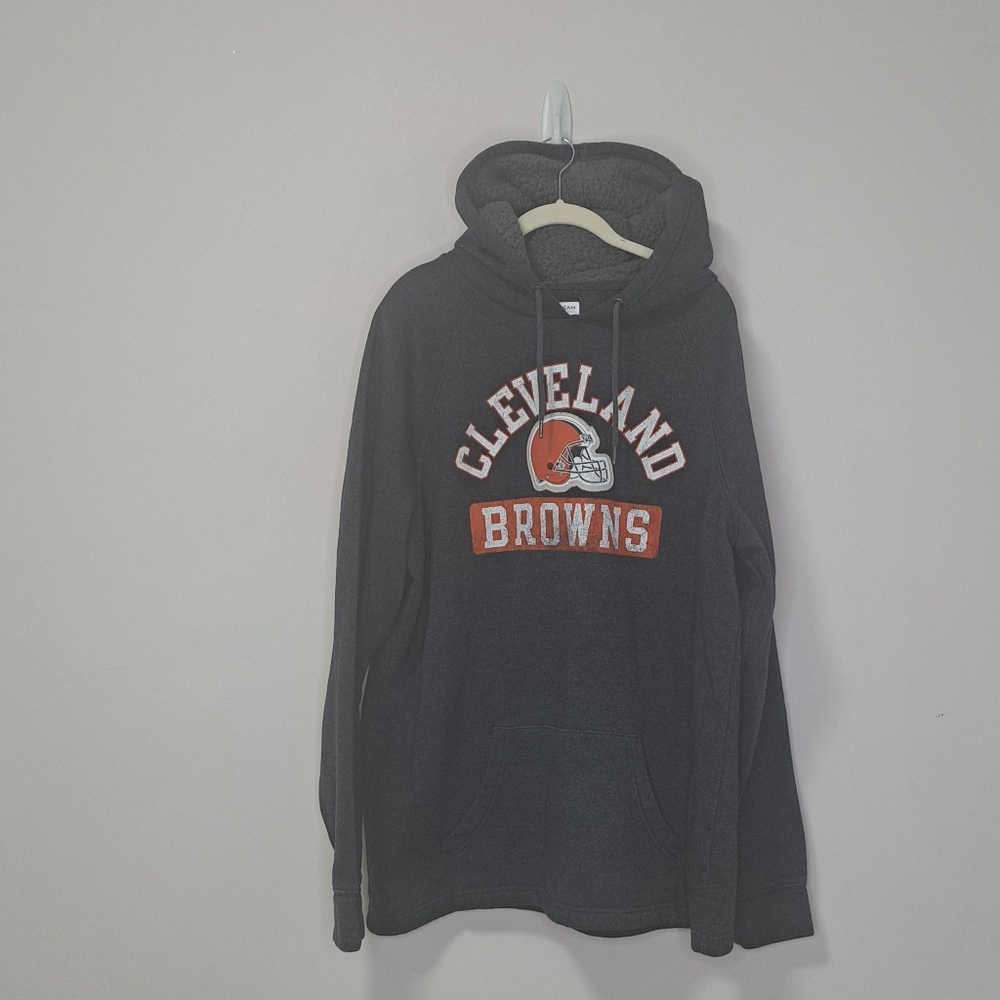 NFL Team Apparel Cleveland Browns Hoodie Grey XL